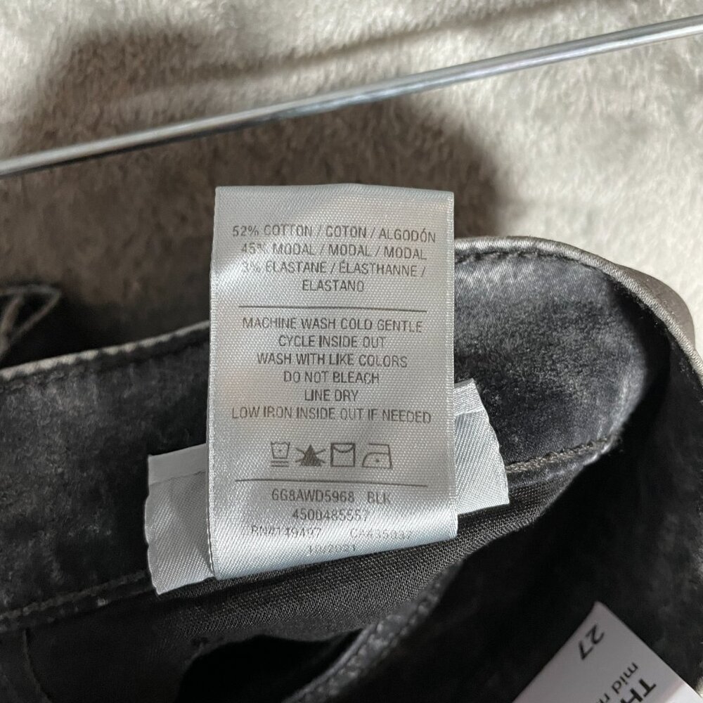Joe’s Jeans The Icon Skinny Jeans Women’s Sz 27 Black Acid Wash NWOT Front Seam - Picture 8 of 10